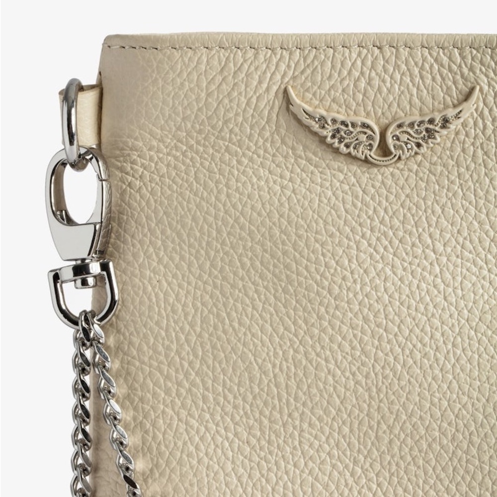 Zadig & Voltaire Cream Crossbody Bag with Chain Strap - Picture 4 of 6